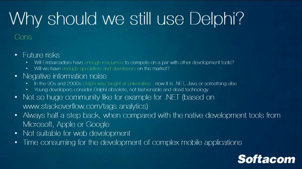 why should we stilll use delphi slide 