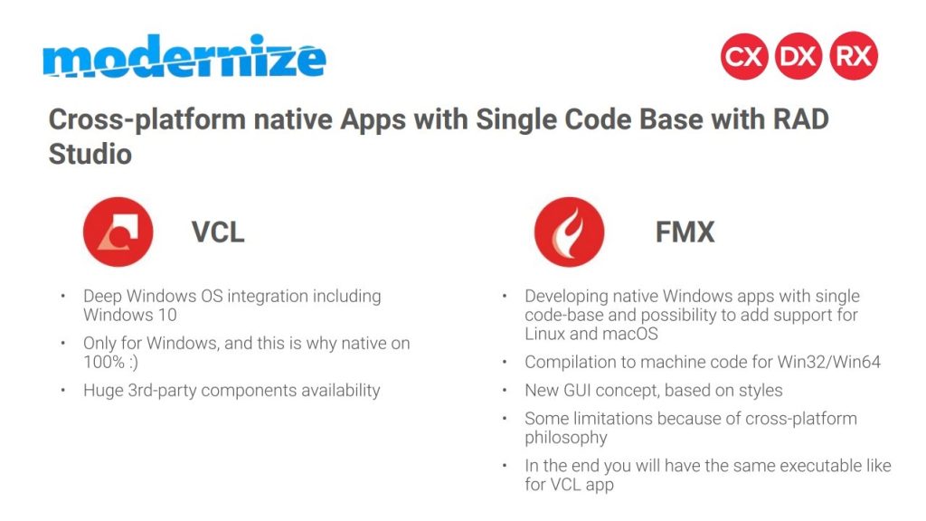 Cross-platform native Apps with Single Code Base with RAD Studio